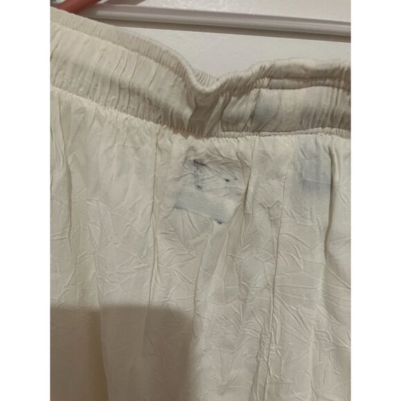 Jams World Women's Vintage Beach Pants, White, Size Large - Picture 3 of 5